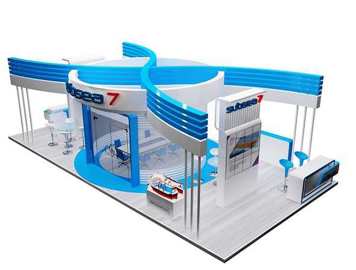 Modüler Fuar Standı: Stand tasarımı · Işıklı grafik