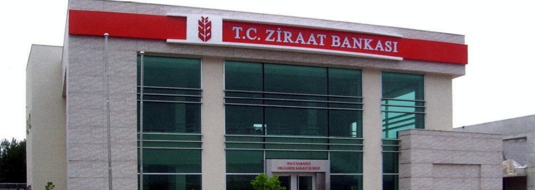 Ziraat Bankası: Branch facade · Illuminated band